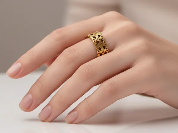 Antique_Gold_Cyberlink_Band_Ring_For_Women
